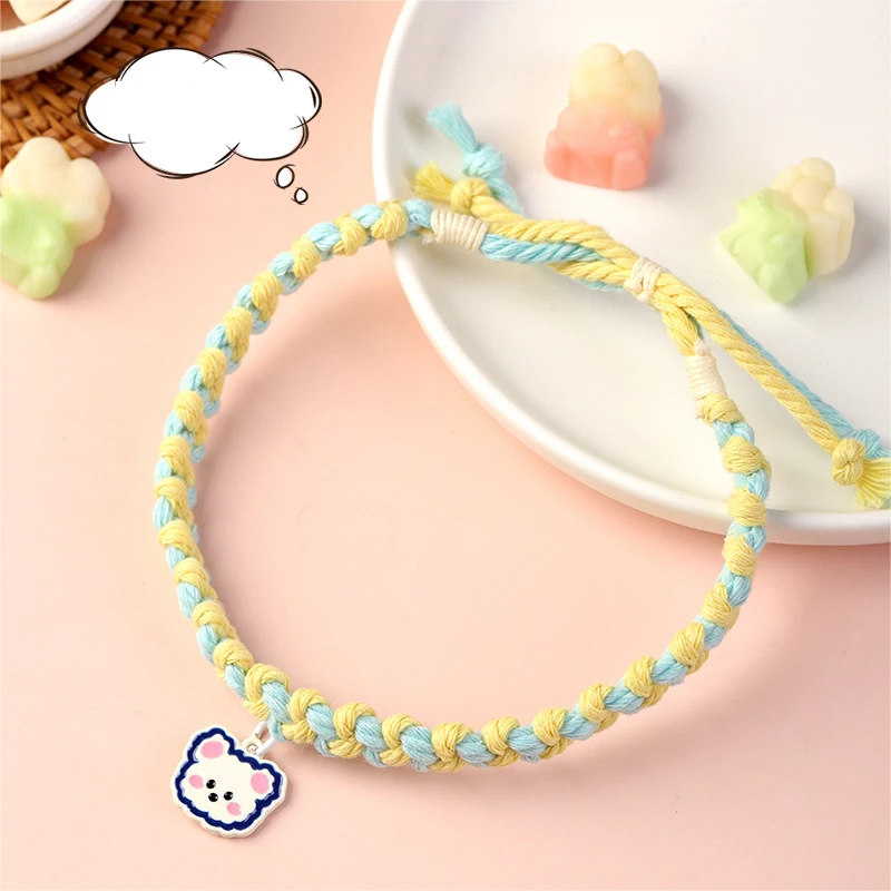 cute pet collar with bear pendant, view 9 - MRSLM