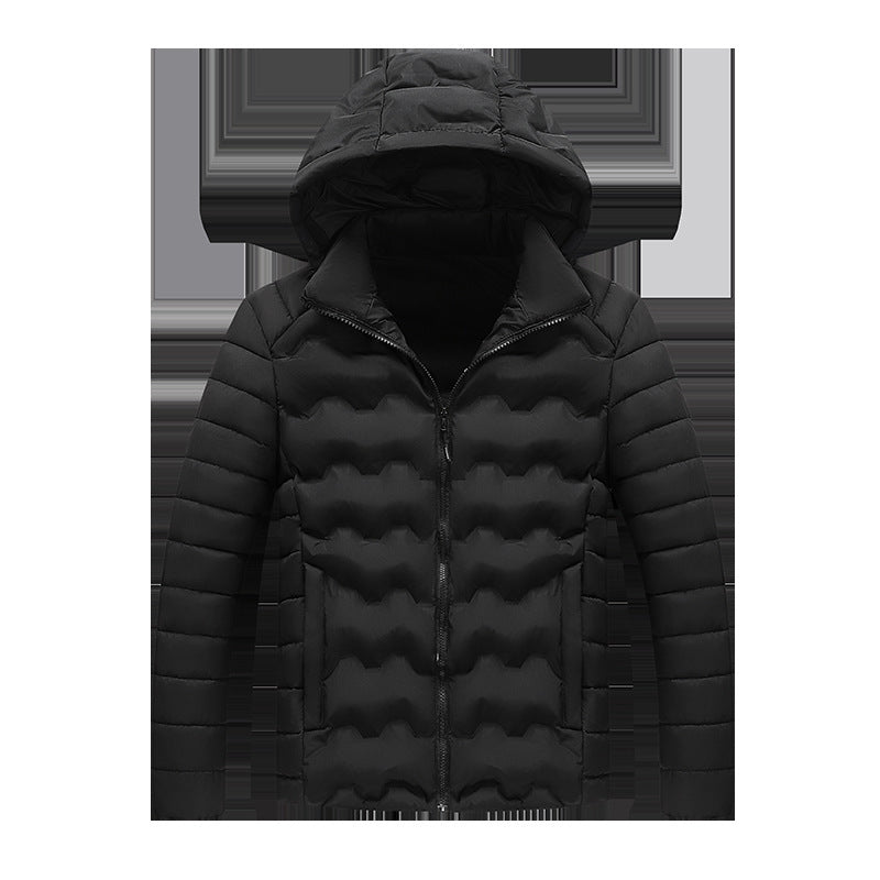 men's hooded cotton-padded jacket, view 2 - MRSLM