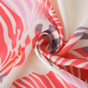 spring leaves silk blend scarf, view 9 - MRSLM