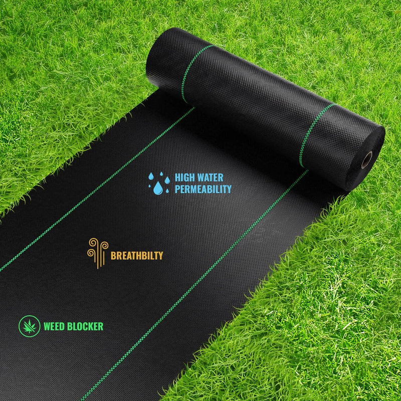 weed barrier garden floor mat, view 5 - MRSLM