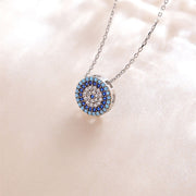 women's turquoise clavicle chain necklace, view 2 - MRSLM