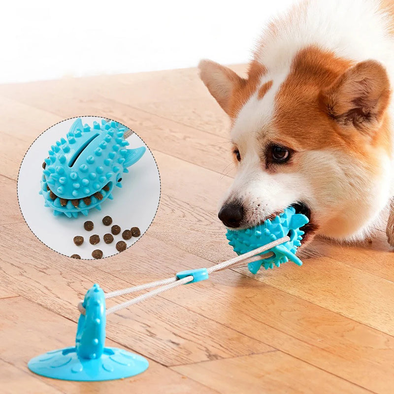 durable dog chew toy with suction cup, view 8 - MRSLM