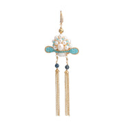 pearl shell bead single earring, view 5 - MRSLM