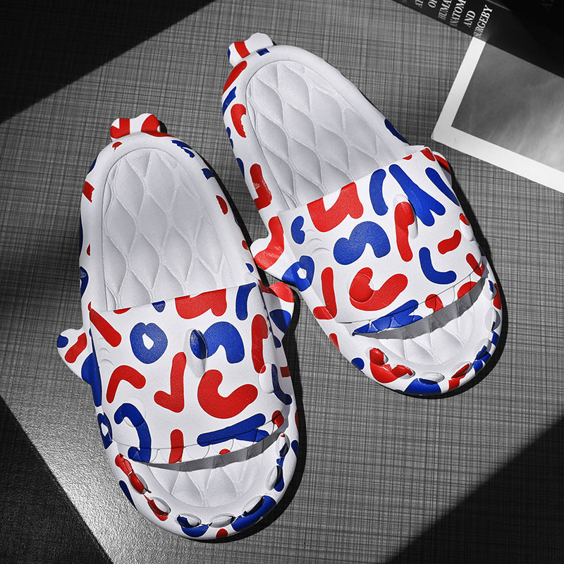 cute shark couple casual slippers, view 3 - MRSLM