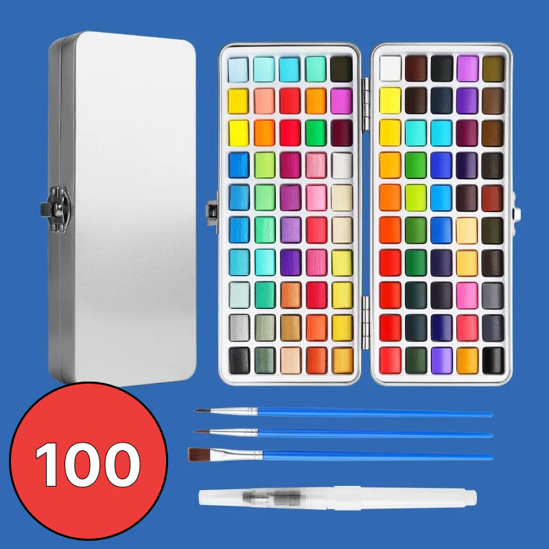 solid watercolor paint set, view 3 - MRSLM