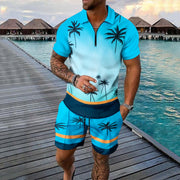 men's short-sleeve top and shorts set, view 7 - MRSLM