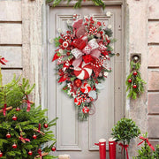Upside-down Christmas tree candy wreath, view 6 - MRSLM