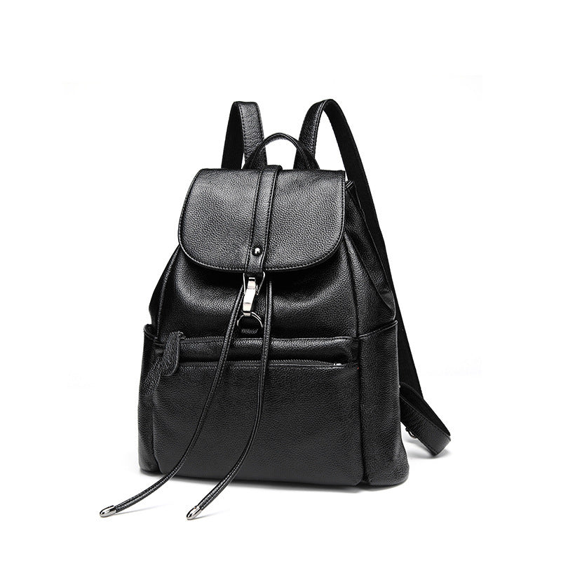 ladies PU leather backpack, view 5 - MRSLM