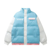 Men's contrast color puffer jacket - MRSLM