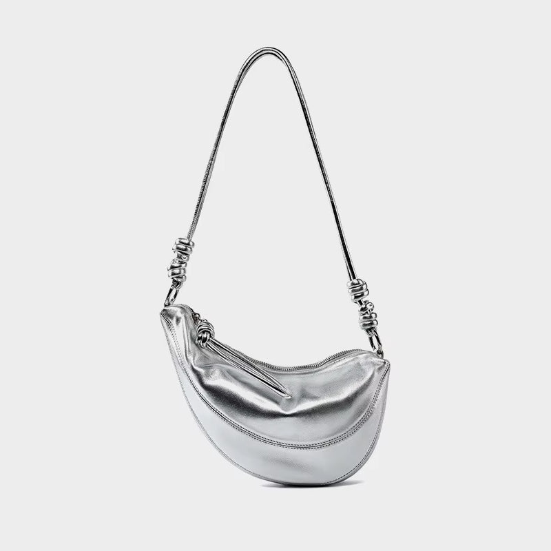 soft leather minimalist crossbody bag, view 8 - MRSLM