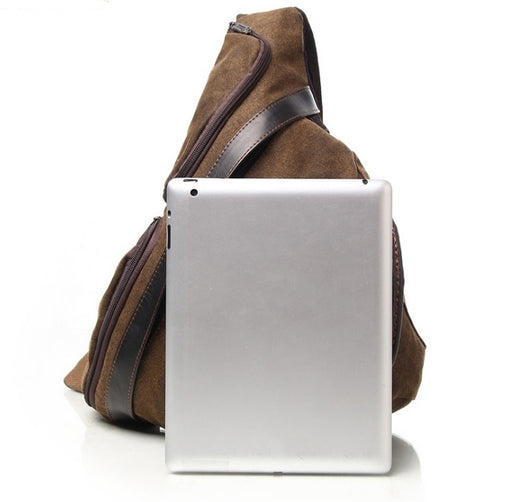 retro washed canvas shoulder bag - MRSLM
