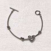 elegant heart bracelet for women, view 2 - MRSLM