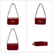 women's split leather crossbody shoulder bag, view 8 - MRSLM