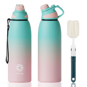 stainless steel thermo bottle with magnetic lid, view 4 - MRSLM