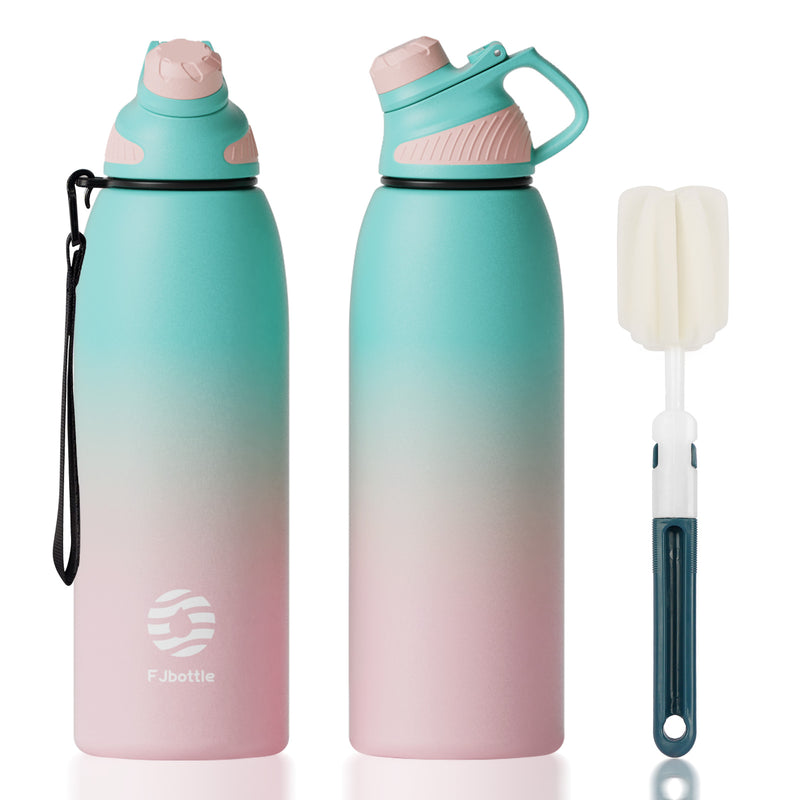 stainless steel thermo bottle with magnetic lid, view 4 - MRSLM