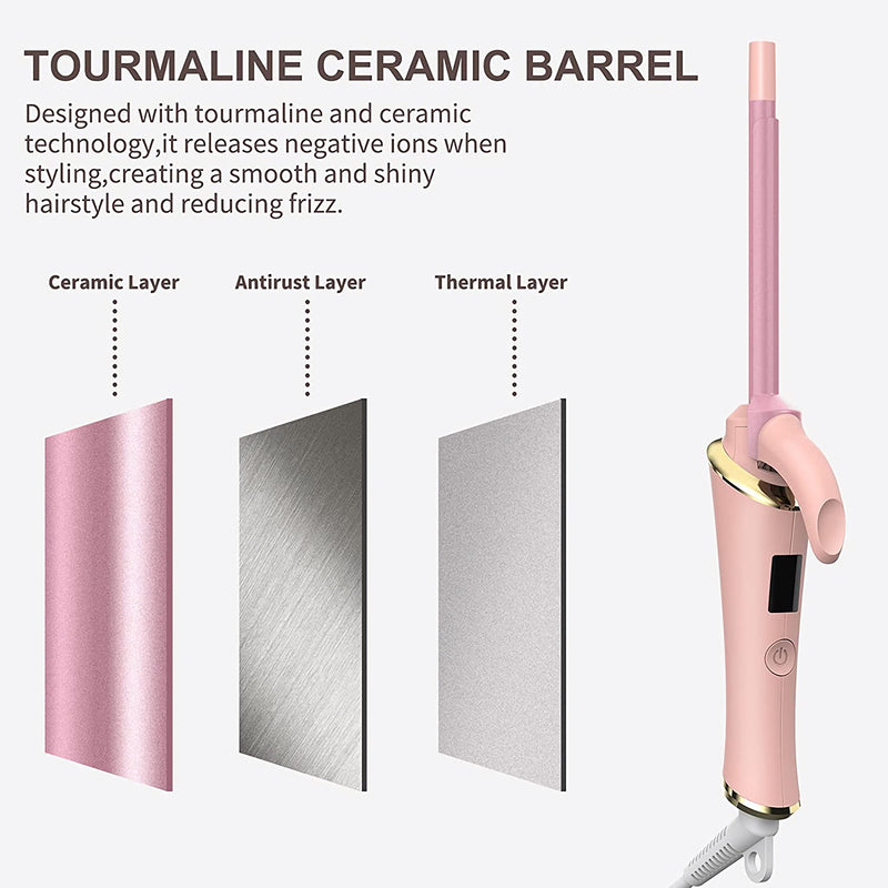 tourmaline ceramic curling iron, view 6 - MRSLM