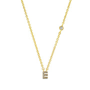 letter pendant necklace, view 7 - MRSLM