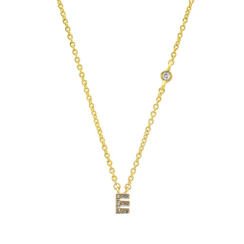 letter pendant necklace, view 7 - MRSLM