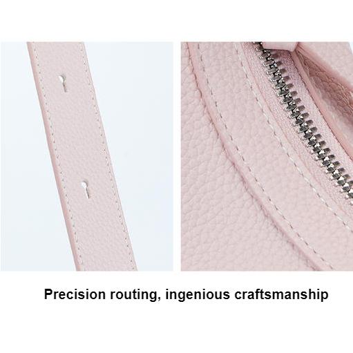 Leather baguette shoulder bag, view 15 - MRSLM