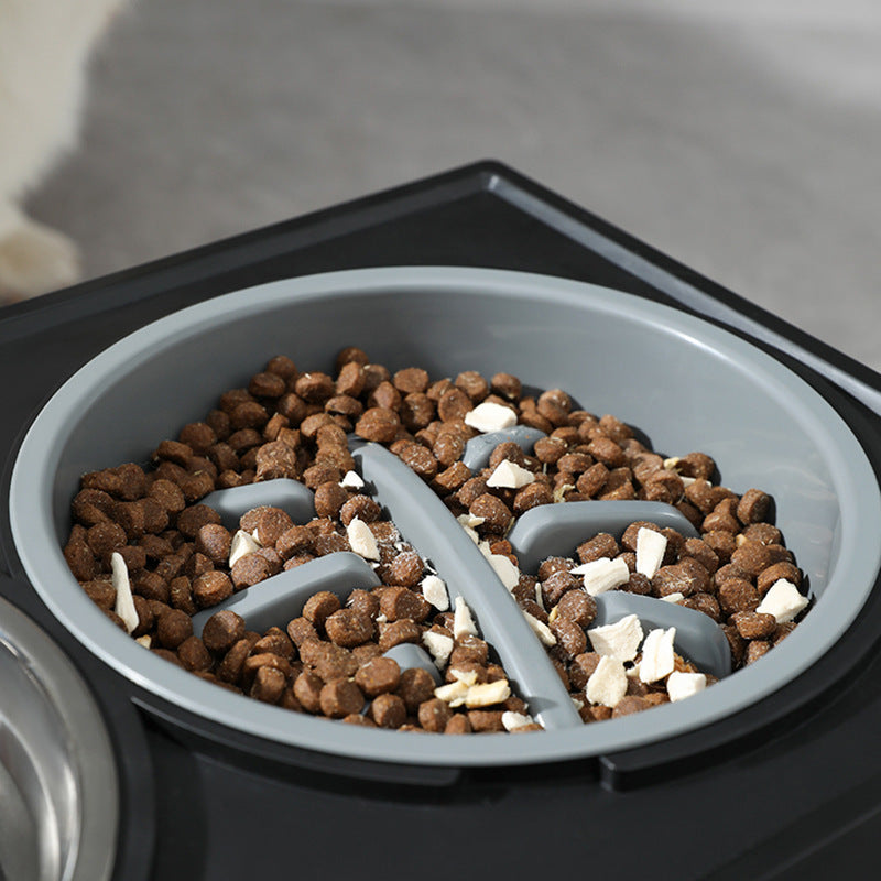 adjustable elevated dog bowls, view 5 - MRSLM