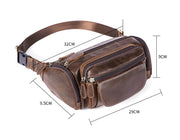 men's leather waist bag, view 4 - MRSLM