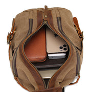 retro canvas chest shoulder bag, view 3 - MRSLM