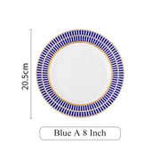 6-piece nordic ceramic plates set, view 2 - MRSLM