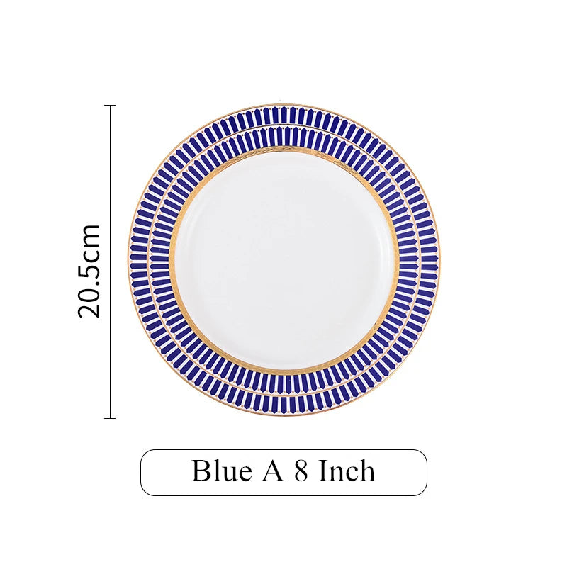6-piece nordic ceramic plates set, view 2 - MRSLM