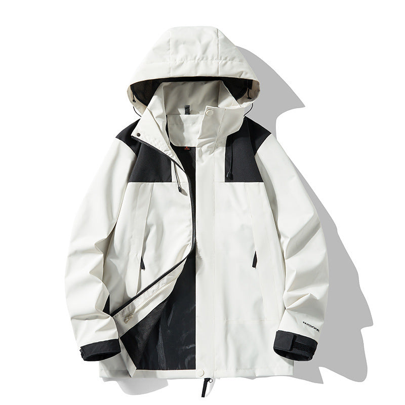 hooded waterproof outdoor jacket, view 5 - MRSLM