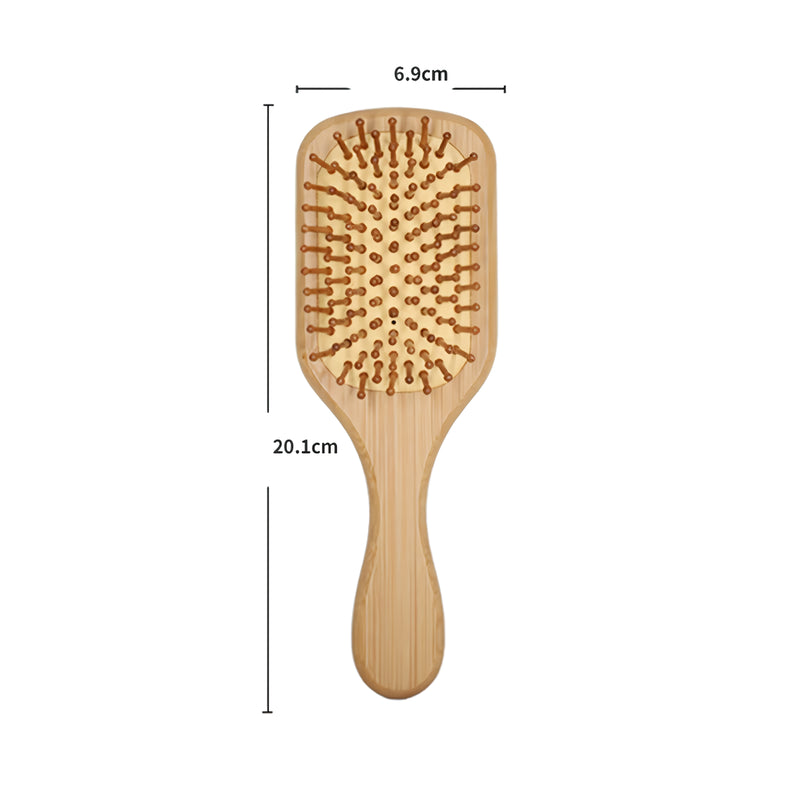 bamboo massage comb, view 3 - MRSLM