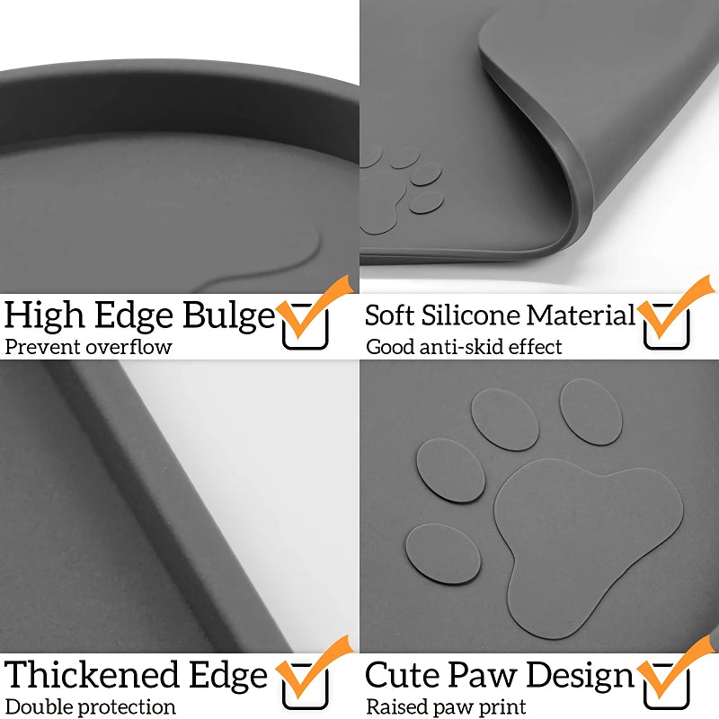 silicone pet feeding mat, view 5 - MRSLM