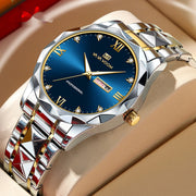 men's double calendar quartz watch, view 6 - MRSLM