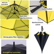 large fan umbrella upf50+ parasol, view 6 - MRSLM