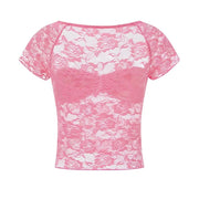 floral lace corset shirt, view 8 - MRSLM