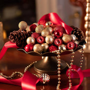 Red and gold Christmas ball ornament set - MRSLM
