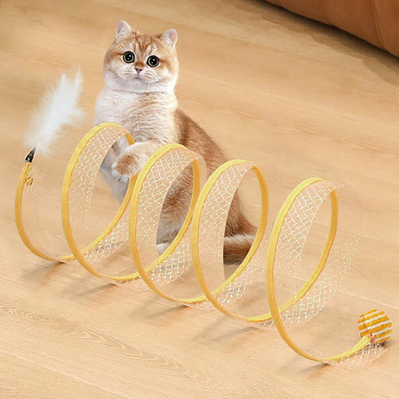 interactive s-spring cat tunnel, view 7 - MRSLM