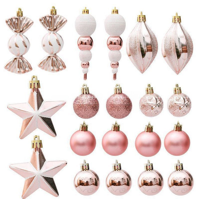 rose gold Christmas pendant set, view 6 - MRSLM