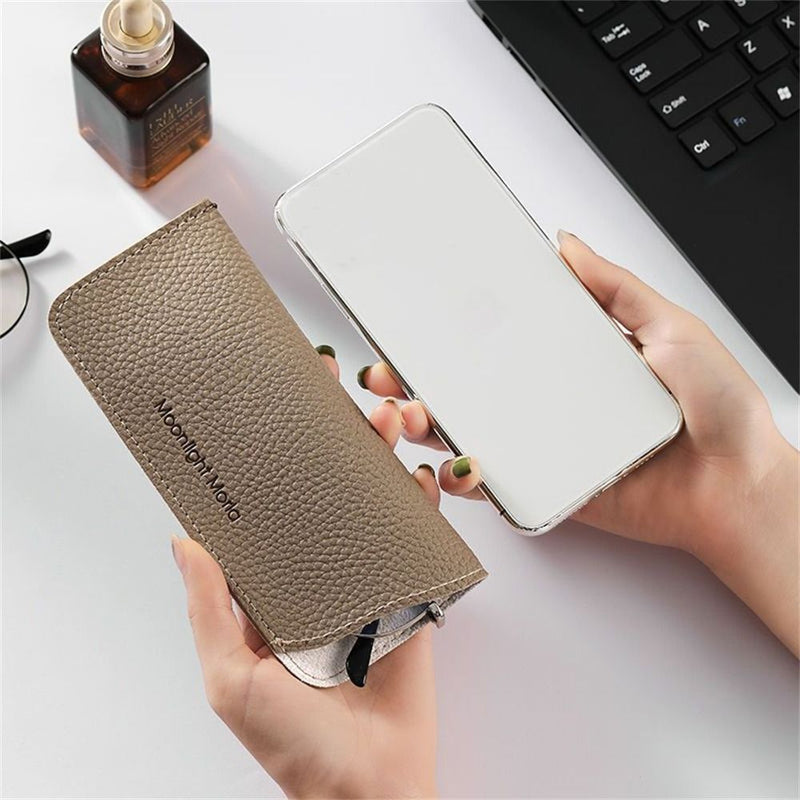 portable pu leather glasses bag, view 10 - MRSLM