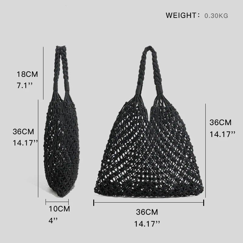 Cotton beach tote bag, view 8 - MRSLM