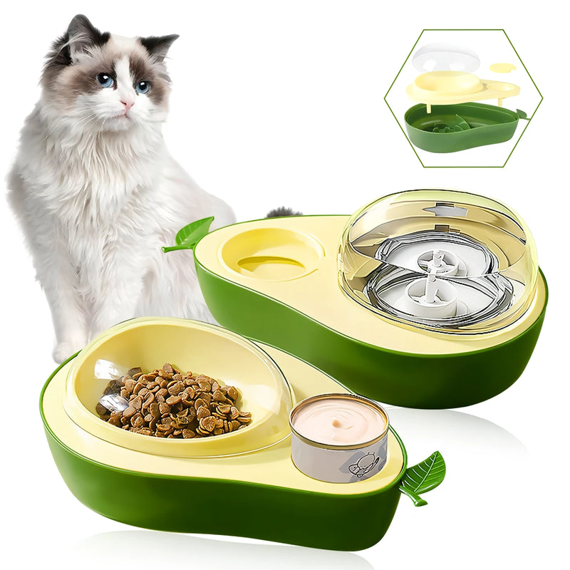 automatic raised pet feeder with water dispenser, view 4 - MRSLM