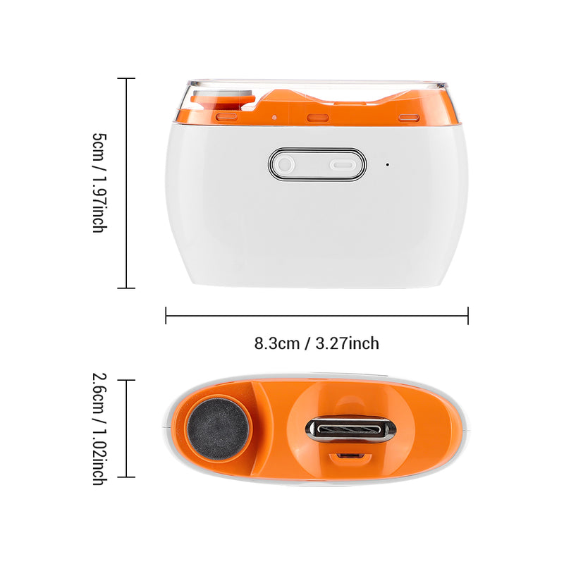 electric nail trimmer and polisher, view 9 - MRSLM