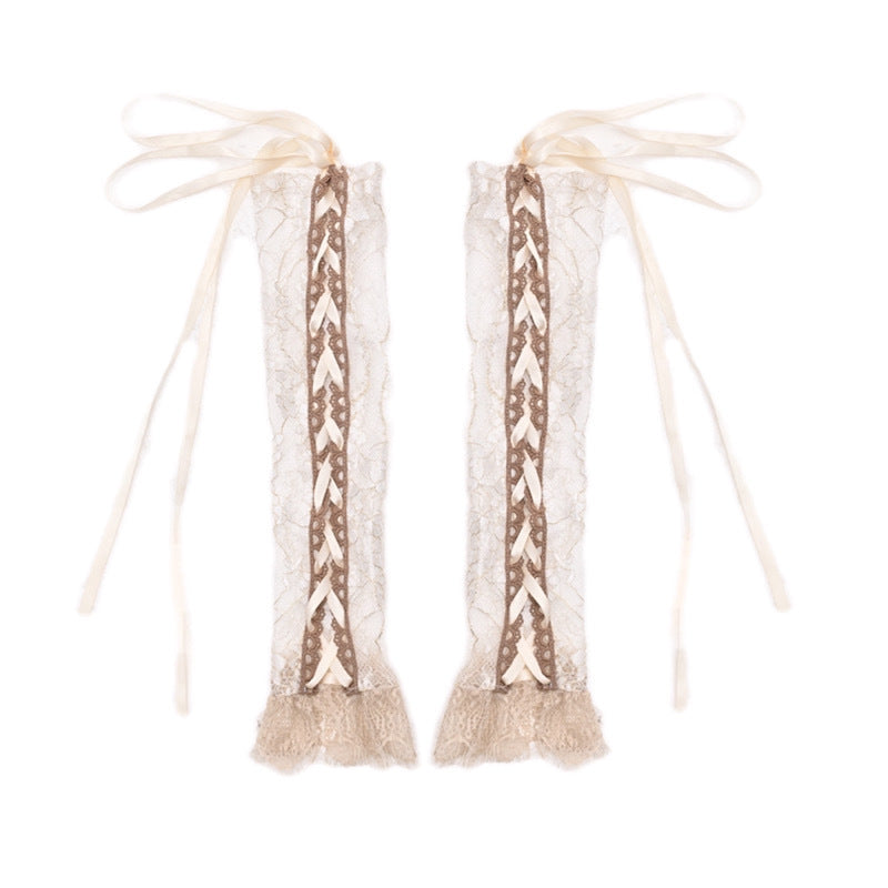 lace strap oversleeves, view 7 - MRSLM