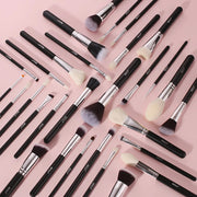 Professional 30PCS black makeup brushes set, view 10 - MRSLM
