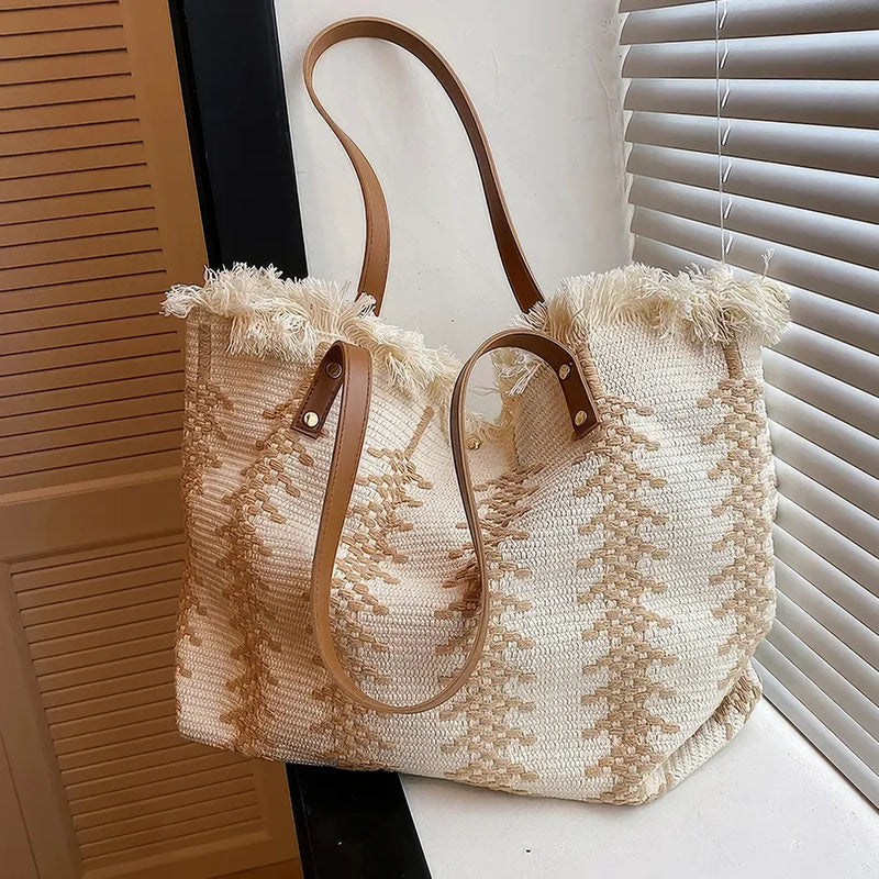 tassel canvas tote bag - MRSLM