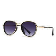 retro gradient pilot sunglasses, view 4 - MRSLM