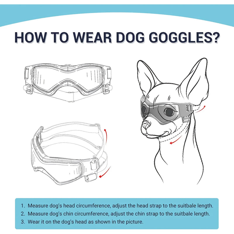 dog goggles with UV protection, view 10 - MRSLM