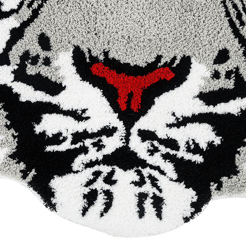 tiger head tufted rug, view 12 - MRSLM