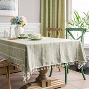 green hollowed out american style tablecloth, view 6 - MRSLM