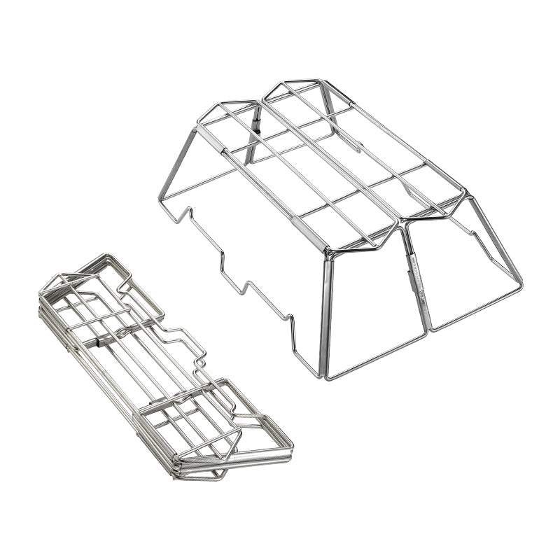 portable collapsible stainless steel bbq grill, view 6 - MRSLM