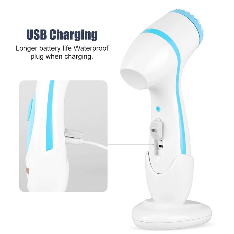 Ultrasonic facial cleansing brush, view 10 - MRSLM